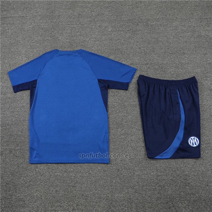Chandal del Inter Milan Manga Corta 2022-2023 Azul - Pantalon Corto